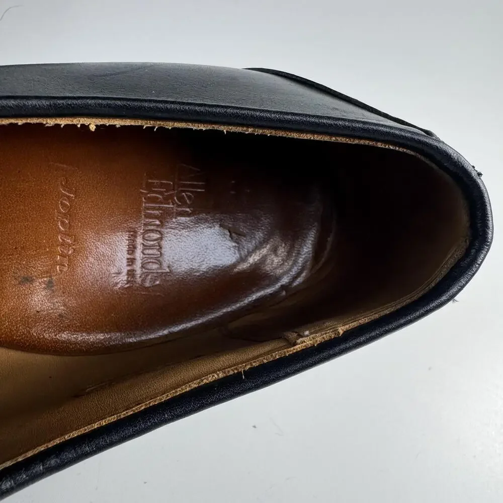 Allen Edmonds Joplin Shoes Mens Size 11.5 D Black Leather Derby Dress Oxford